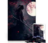 Puzzle Samurai al Chiaro di Luna per Ragazzi, 1000 Pezzi, Giocattolo Divertente e Spensierato, Decorazione da Parete con Ritagli Chiara (50x75cm)