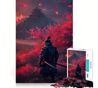 Puzzle Samurai Cherry Blossom da 1000 pezzi per ragazzi, gioco di logica, divertente e silenzioso, con incastri precisi, regalo perfetto (38x26cm)