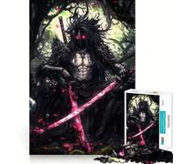 Puzzle Samurai con Spade Rosse per Adulti, 1000 Pezzi, Gioco di Sviluppo Mentale, Hobby Tranquillo, Design, Assemblaggio, Regalo per le Vacanze (38x26cm)
