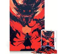 Puzzle Samurai contro Drago da 1000 pezzi per adulti, ideale per rafforzare la memoria, per il tempo libero e il divertimento, con bordi di qualità e un regalo elegante (38x52cm)