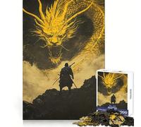 Puzzle Samurai contro Drago da 1000 pezzi per ragazzi, stimola la memoria, rilassa e migliora il tempo Dimensioni precise, idea regalo creativa (50x75cm)