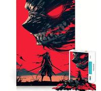 Puzzle Samurai da 1000 pezzi per adulti e ragazzi, gioco stimolante per il pensiero critico, antistress, con contorni nitidi, regalo per le vacanze (50x75cm)