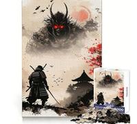 Puzzle Samurai Demone Giappone 1000 pezzi per ragazzi Gioco di logica e abilità Rilassante Divertimento Taglio preciso (38x52cm)