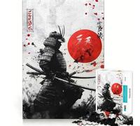 Puzzle Samurai e Sole Rosso da 1000 pezzi per adolescenti, gioco di logica e svago, bordi lisci, regalo di alta qualità (38x26cm)