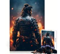 Puzzle Samurai Fire da 1000 pezzi per ragazzi, gioco di logica stimolante, rilassante, con bordi chiari, regalo elegante (50x75cm)