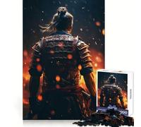 Puzzle Samurai Fire da 1000 pezzi per ragazzi, ideale per migliorare la memoria, per un gioco rilassante e divertente, con bordi precisi e un regalo elegante (38x26cm)