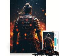 Puzzle Samurai Fire da 1000 pezzi per ragazzi, ideale per migliorare la memoria, per un gioco rilassante e divertente, con bordi precisi e un regalo elegante (38x26cm)