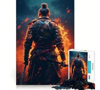 Puzzle Samurai Fire per adolescenti, 1000 pezzi, gioco per allenare la mente, rilassante, artistico, da assemblare, (38x26cm)