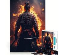 Puzzle Samurai Fire per ragazzi, 1000 pezzi, gioco di abilità mentale, svago rilassante, design da assemblare, regalo di alta qualità (38x26cm)