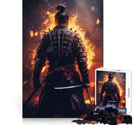Puzzle Samurai Fire per ragazzi, 1000 pezzi, gioco di abilità mentale, svago rilassante, design da assemblare, regalo di alta qualità (38x26cm)