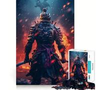 Puzzle Samurai Fire per ragazzi, 1000 pezzi, stimola la memoria, allevia la tensione, bordi precisi, opera d'arte (38x26cm)