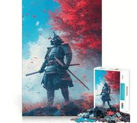 Puzzle Samurai in Autunno per Adolescenti, 1000 Pezzi, Gioco per Allenare la Mente, Rilassamento Mentale, Arte da Assemblare, (38x26cm)
