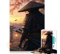 Puzzle Samurai in un paesaggio autunnale per ragazzi, 1000 pezzi, gioco per allenare la mente, rilassante, artistico, da assemblare, (38x52cm)