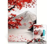 Puzzle Samurai Kanji con inchiostro giapponese rosso e nero, 1000 pezzi, per adulti Migliora la memoria, rilassa la mente Bordo nitido Pezzo da collezione artistico (38x52cm)