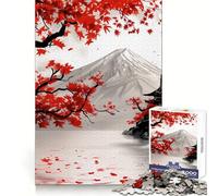 Puzzle Samurai Kanji rosso e nero con inchiostro giapponese, 1000 pezzi, gioco per adulti che stimola la mente, rilassante e divertente, taglio preciso, regalo di Natale (50x75cm)