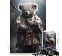 Puzzle Samurai Koala da 1000 pezzi per adulti, gioco di logica fine, per il tempo libero, con bordi definiti, oggetto da collezione (38x26cm)