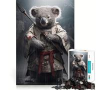 Puzzle Samurai Koala da 1000 pezzi per adulti, gioco stimolante per la casa, taglio liscio, sorpresa di Natale (50x75cm)