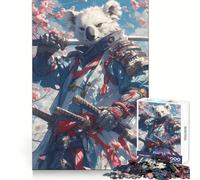Puzzle Samurai Koala da 1000 pezzi per ragazzi, gioco di puzzle stimolante per il relax, ritaglio chiaro, regalo per le festività (38x26cm)