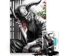Puzzle Samurai Mostro da 1000 pezzi per ragazzi, gioco di logica, svago e divertimento, taglio liscio, regalo speciale (50x75cm)