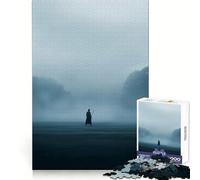 Puzzle "Samurai nella nebbia" per ragazzi, 1000 pezzi, stimola la memoria, rilassante e divertente, taglio di alta qualità, regalo elegante (38x26cm)