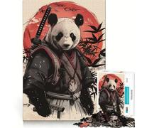Puzzle Samurai Panda Uikyo da 1000 pezzi per adolescenti, gioco di intelletto, relax mentale, taglio di qualità, regalo per le vacanze (50x75cm)