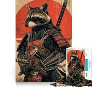Puzzle Samurai Procione da 1000 pezzi per adulti, ideale per rafforzare la memoria, alleviare lo stress e creare una sorpresa di compleanno (50x75cm)