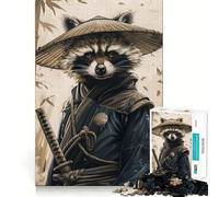 Puzzle Samurai Procione da 1000 pezzi per ragazzi, gioco di logica, divertimento e svago, taglio liscio, regalo speciale (38x26cm)