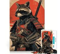 Puzzle Samurai Procione da 1000 pezzi per ragazzi, gioco di logica, svago e divertimento, taglio liscio, regalo speciale (38x26cm)