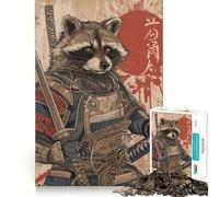 Puzzle Samurai Procione per ragazzi, 1000 pezzi, gioco di abilità mentale, svago leggero, assemblaggio, regalo di alta qualità (38x26cm)
