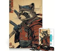 Puzzle Samurai Procione per ragazzi, 1000 pezzi, sfida mentale, divertimento rilassante, taglio preciso, regalo festivo (50x75cm)