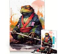 Puzzle Samurai Rana Samurai Rospo 1000 pezzi per ragazzi, gioco di logica, divertimento e svago, taglio liscio, regalo speciale (50x75cm)