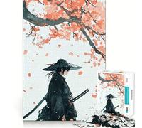 Puzzle "Samurai sotto i ciliegi in fiore" da 1000 pezzi per adulti, ideale come regalo, per sviluppare la logica e la capacità di gioco Taglio preciso e design elegante (50x75cm)