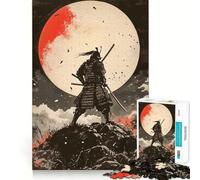Puzzle Samurai sotto la Luna di Sangue per adulti, 1000 pezzi, gioco di logica, hobby silenzioso, taglio perfetto, regalo elegante (38x52cm)