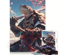 Puzzle Samurai Tartaruga Sakura per adulti, 1000 pezzi, gioco di logica, antistress, arte ritagliata con precisione, oggetto da collezione (50x75cm)