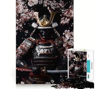 Puzzle "Samurai tra i ciliegi in fiore" da 1000 pezzi per adulti, gioco intelligente e divertente, con bordi lisci, ideale per decorare le pareti (38x26cm)