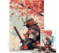 Puzzle "Samurai tra i ciliegi in fiore" per adulti, 1000 pezzi, gioco di logica, antistress, ritaglio preciso, oggetto da collezione (50x75cm)