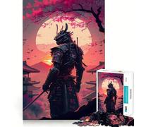 Puzzle Samurai Tramonto da 1000 pezzi per adulti, gioco intellettuale rilassante e divertente, taglio preciso, regalo di Natale (38x52cm)