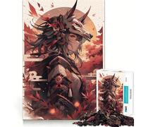 Puzzle Samurai vecchio stile da 1000 pezzi per adulti, gioco di logica, divertimento da assemblare, bordo premium, regalo elegante (50x75cm)