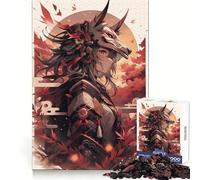 Puzzle Samurai vecchio stile da 1000 pezzi per adulti, gioco di logica, divertimento da assemblare, bordo premium, regalo elegante (50x75cm)