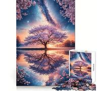 Puzzle "Santuario dei ciliegi stellati" da 1000 pezzi per adolescenti, giocattolo rilassante per alleviare l'ansia, taglio di alta qualità, regalo elegante 38x52cm