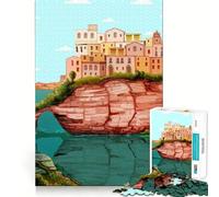 Puzzle Sardegna da 1000 pezzi per adulti, gioco stimolante e divertente, con tagli precisi, ideale per esporre opere d'arte (38x26cm)