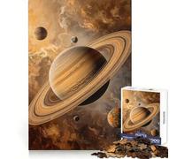 Puzzle Saturno nella Deriva Cosmica, 1000 pezzi per ragazzi, migliora la memoria, rilassa, bordi precisi, regalo creativo (38x52cm)