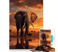 Puzzle Savannahs Majesty da 1000 pezzi per adolescenti, rompicapo, gioco rilassante, taglio premium, regalo di Natale (38x52cm)