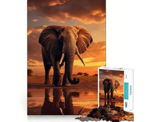 Puzzle Savannahs Majesty da 1000 pezzi per adolescenti, rompicapo, gioco rilassante, taglio premium, regalo di Natale (38x52cm)