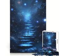 Puzzle "Scala Celeste verso le Stelle" per ragazzi,1000 pezzi per un esercizio mentale,divertimento rilassante,taglio preciso,regalo di Natale unico (50x75cm)