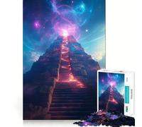 Puzzle "Scala Mistica verso le Stelle" per Ragazzi, 1000 Pezzi, Migliora la Memoria, Rilassa e Rilassa, Design, Assemblaggio, Regalo Classico (38x26cm)