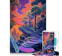 Puzzle "Scala verso il Surreale" da 1000 pezzi per adolescenti, giocattolo antistress, taglio di alta qualità, regalo elegante 38x52cm