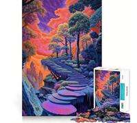 Puzzle "Scala verso il Surreale" per adulti, 1000 pezzi, gioco intelligente e rilassante, taglio preciso, opera d'arte da collezione 50x75cm