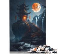 Puzzle "Scala verso la luna" per adulti, giochi creativi, regalo per bambino o bambina, 1000 pezzi (75x50 cm)