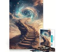 Puzzle "Scala verso le stelle" per ragazzi, 1000 pezzi, gioco di logica, divertimento rilassante, taglio perfetto, calda sorpresa 38x26cm